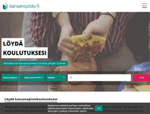 Tablet Screenshot of kansanopisto.fi